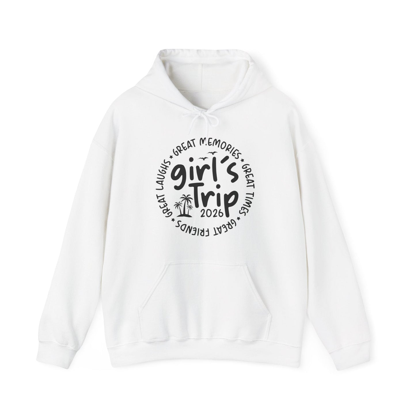 Girl's Trip 2026 Memories Friends Trip Matching Vacation Hoodie For Women