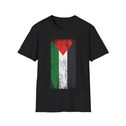 Distressed Palestine Flag I love Palestine Gaza Vintage T-Shirt For Men T-Shirt